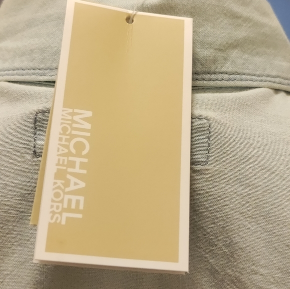 Michael Kors Classic Wash Jean Dress With MK Gold Buttons New - Picture 6 of 11